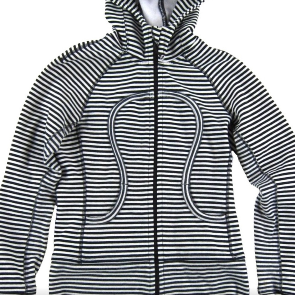lululemon athletica Black and White Striped Jacket